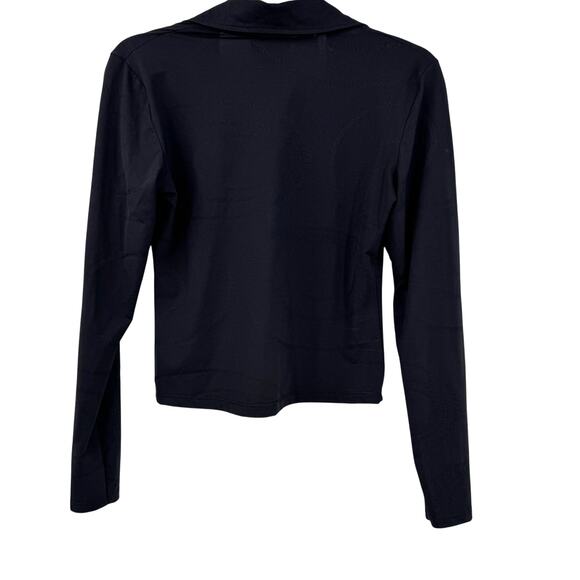 VTG Versace Classic Faux Wrap Top 40 S Black Chain Old Money Equestrian Y2K Prep - Picture 7 of 11